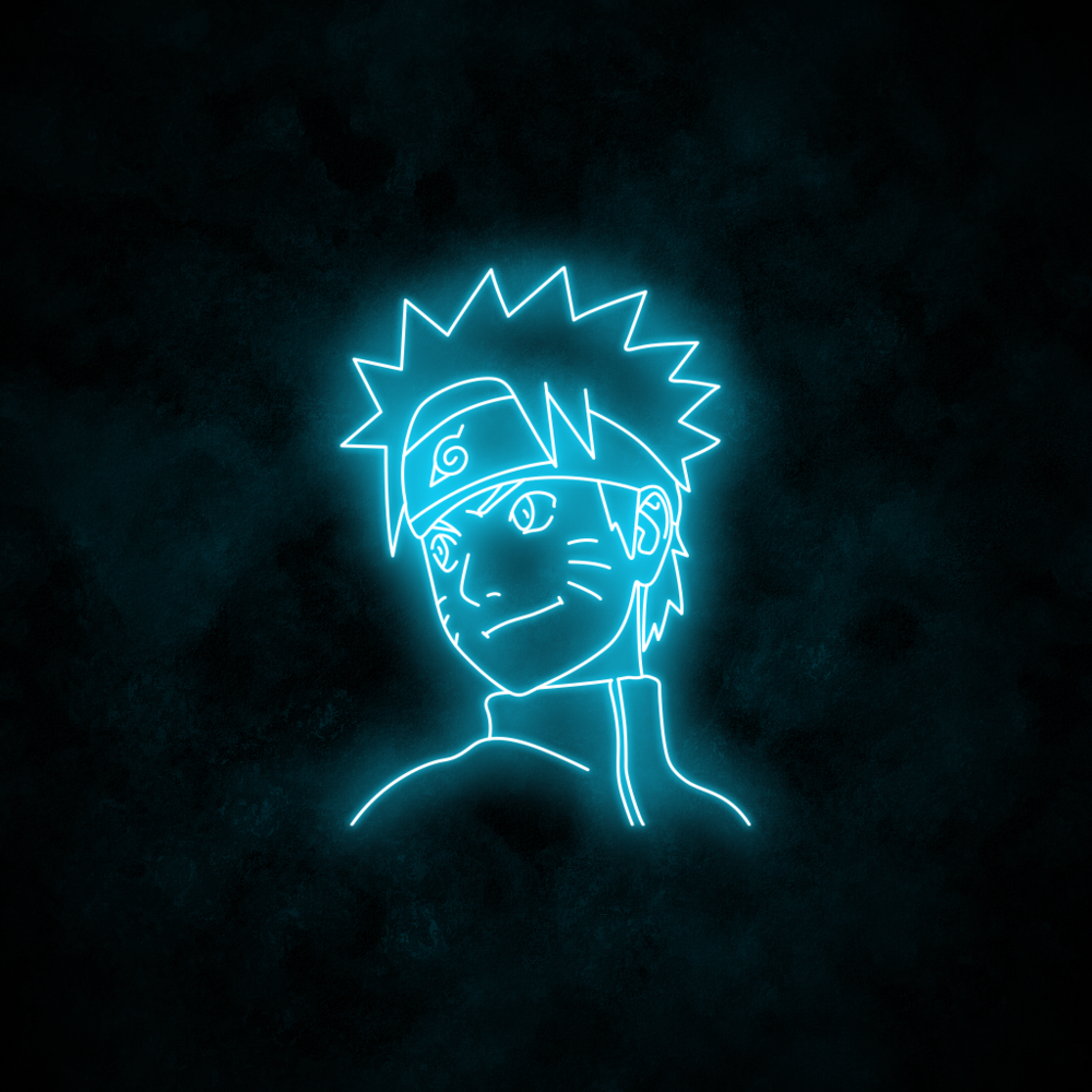 Néon LED bleu "Naruto Uzumaki"