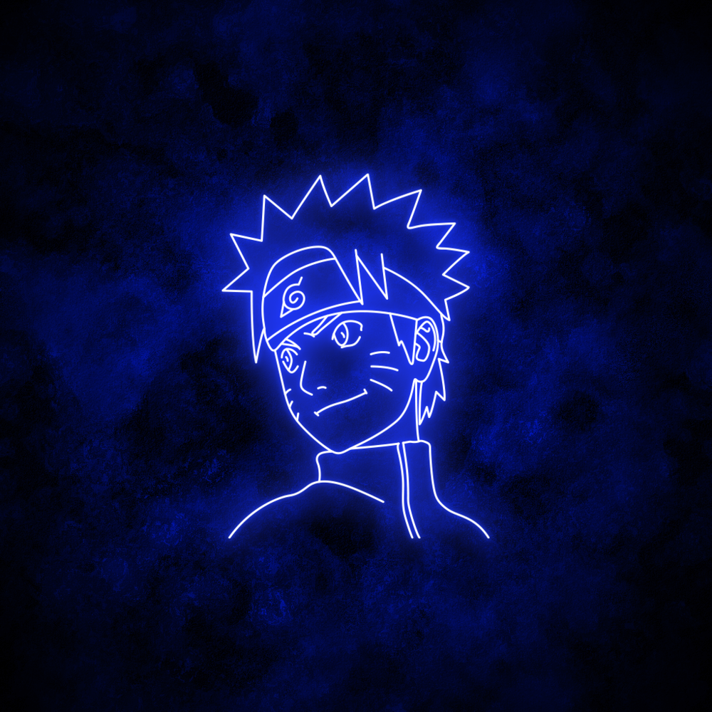 Néon LED bleu Naruto Uzumaki