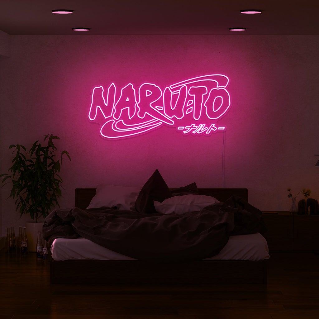 Néon LED pour chambre avec logo Naruto