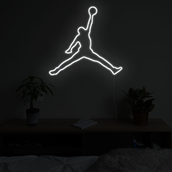 Neon LED Sneakers Air Jordan - Blanc