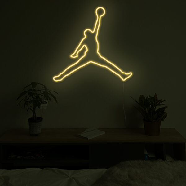 Neon LED Sneakers Air Jordan couleur Blanc Crème - Horizon Neons