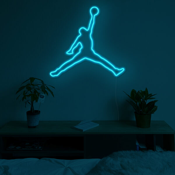 Neon LED Sneakers Air Jordan couleur Bleu Clair - Horizon Neons