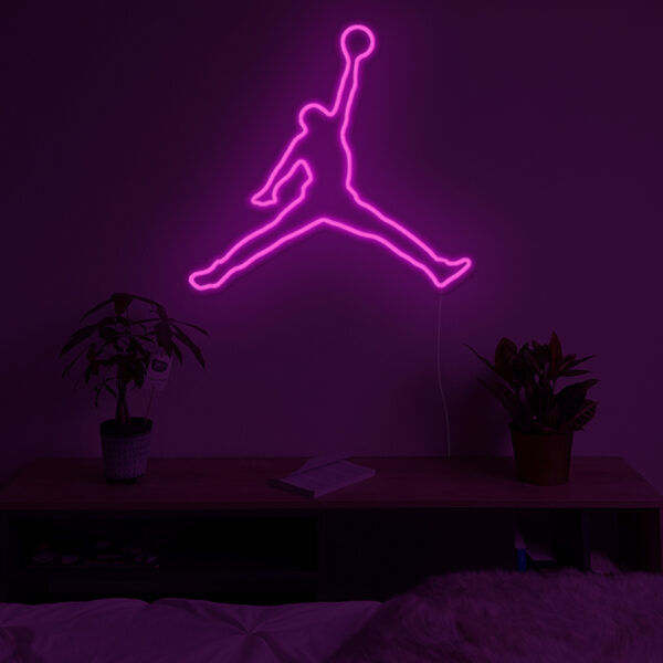 Neon LED Sneakers Air Jordan couleur Rose - Horizon Neons