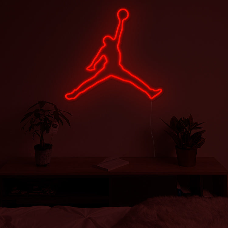 Neon LED Sneakers Air Jordan couleur Rouge - Horizon Neons