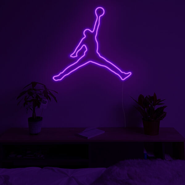 Neon LED Sneakers Air Jordan - Violet par Horizon Neons