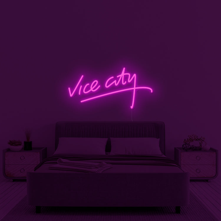 Néon LED décoratif avec logo Vice City
