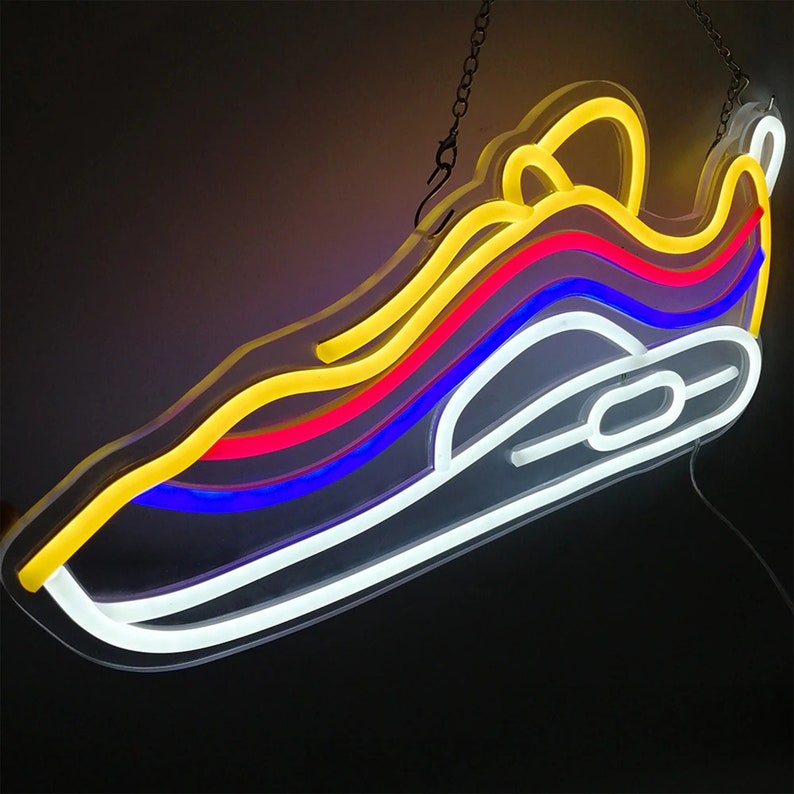 Neon mural sneakers LED air max 97
