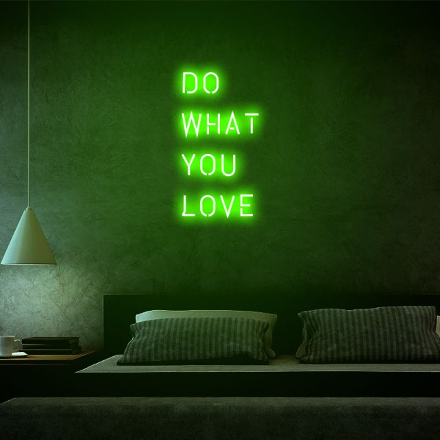 Néon LED mural "Do what you love"