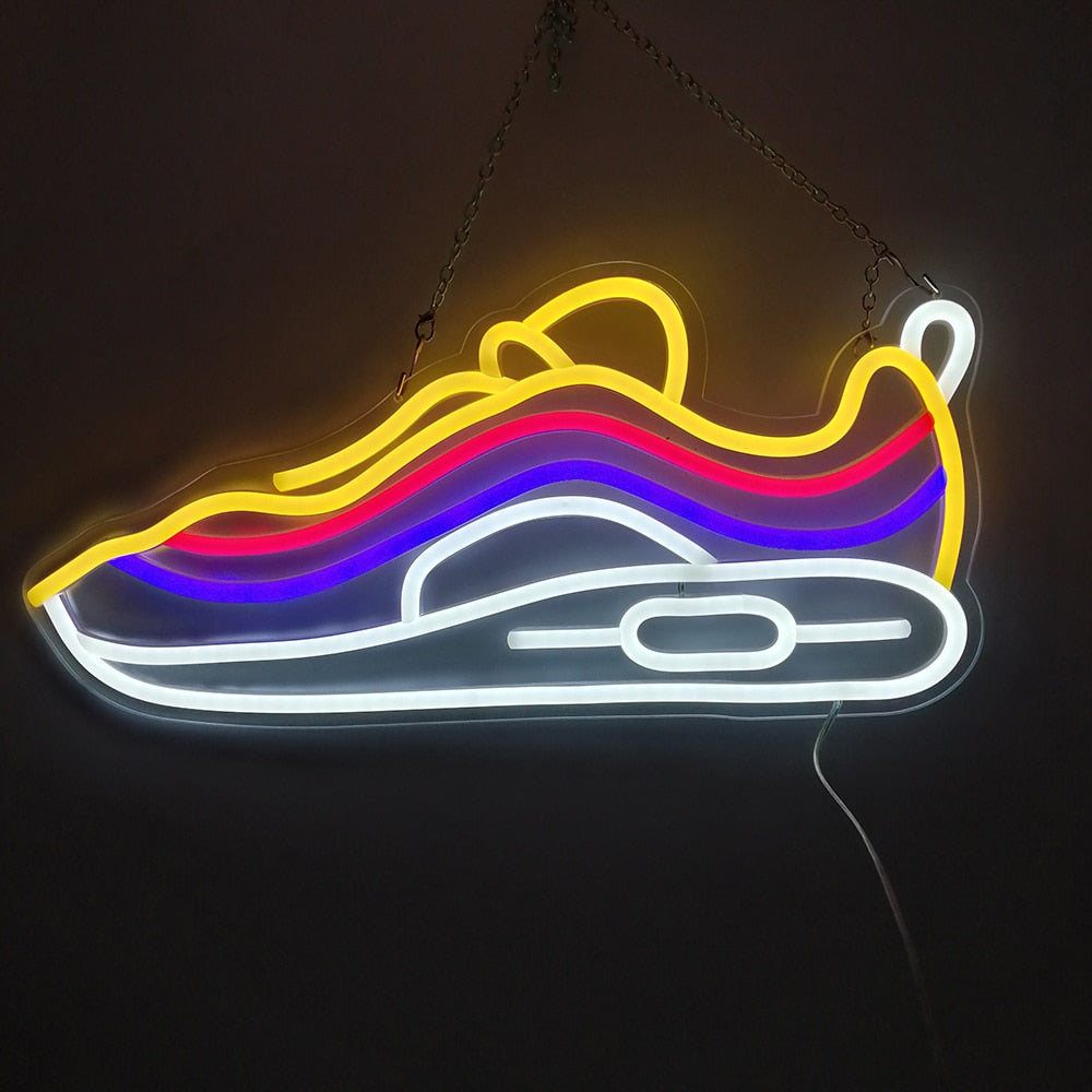 Neon LED sneakers air max 97 multicolore