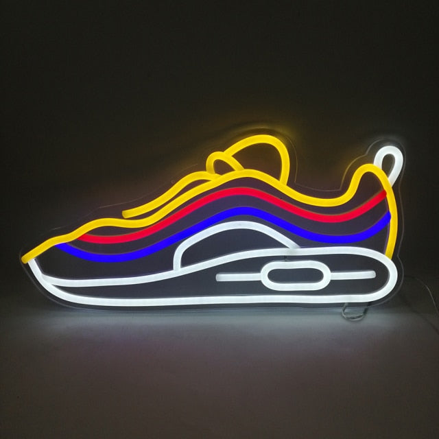 Neon mural air max 97 sneakers