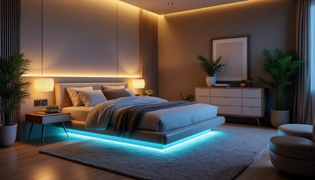 découvrez comment choisir les bonnes teintes et intensités led pour l'éclairage de votre chambre et créez une ambiance à la fois confortable et adaptée à vos besoins.