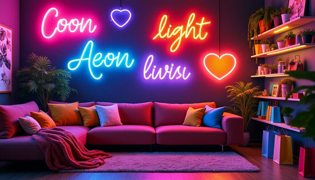 découvrez nos astuces shopping et une sélection de bonnes adresses pour trouver un néon décoratif pas cher et tendance afin de personnaliser votre intérieur à petit prix.