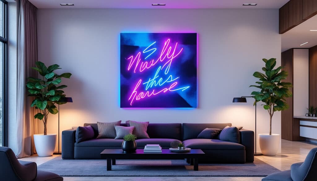 ajoutez une touche d’originalité à votre intérieur avec un néon mural personnalisé ! créez une décoration unique et tendance pour sublimer chaque pièce de votre maison.