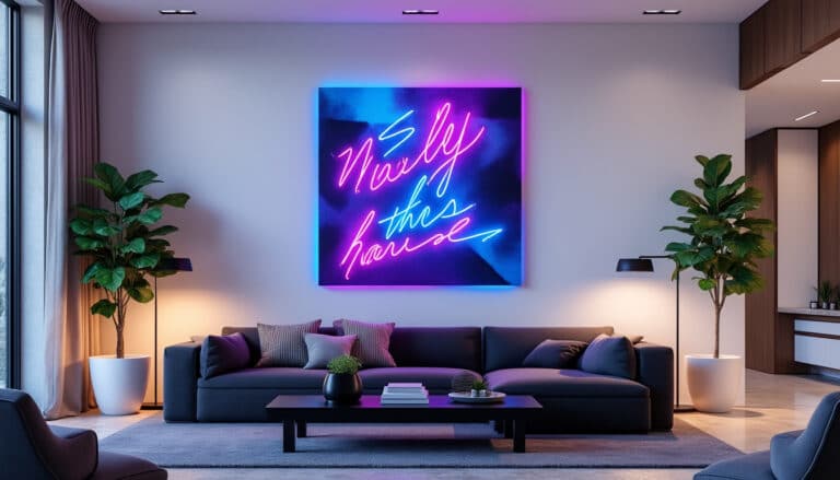 ajoutez une touche d’originalité à votre intérieur avec un néon mural personnalisé ! créez une décoration unique et tendance pour sublimer chaque pièce de votre maison.