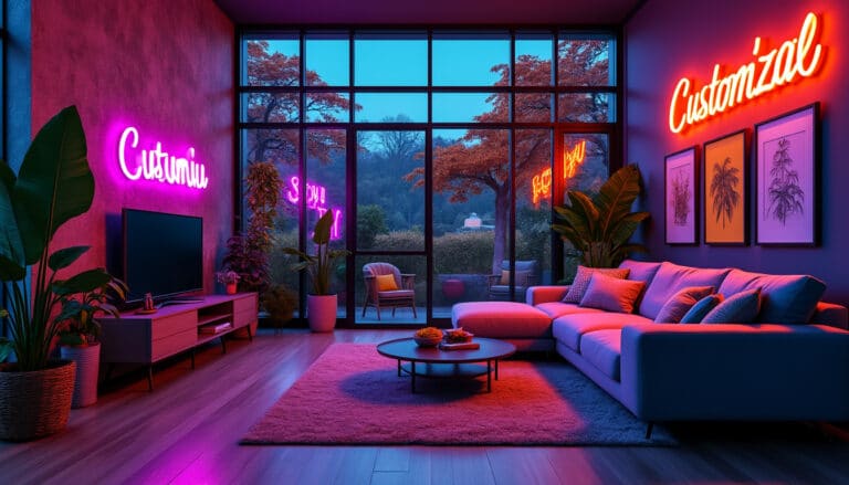 découvrez comment le néon personnalisé s'impose comme la tendance déco incontournable de 2025 pour illuminer et personnaliser tous les intérieurs avec style et originalité.